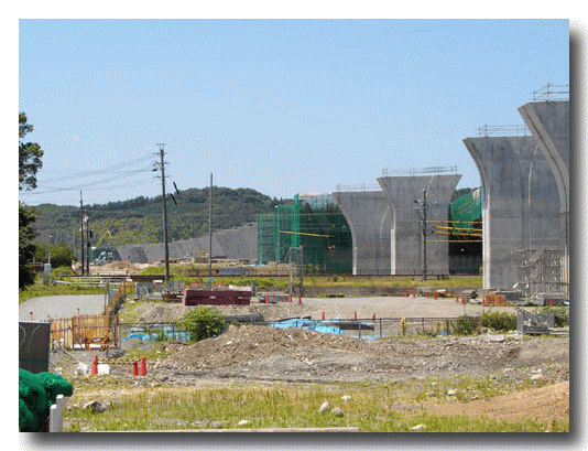 於呂の遠州鉄道付近より、根堅方面を!